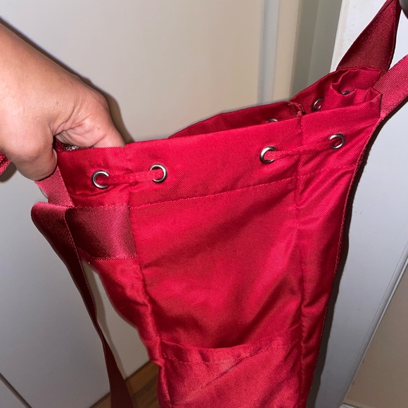 Red MINISO Mini Backpack Tote Bag - Picture 3 of 9